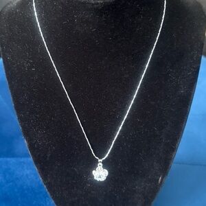 14K Elegant Silver Pendant Necklace